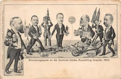 Erinnerung an die deutsche Städte-Ausstellung Dresden 1903 AK
