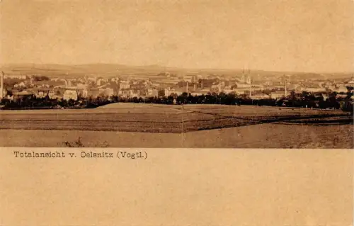 AK Oelsnitz Vogtland Totalansicht