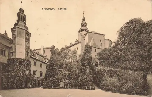 Friedland Böhmen Frýdlant Schloss Postkarte 1912