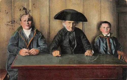 Hessische Trachten Drei Generationen Postkarte