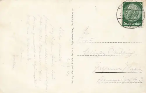 Ostseebad Stolpmünde Ustka (Stolpmünde) ausfahrende Boote AK 1940