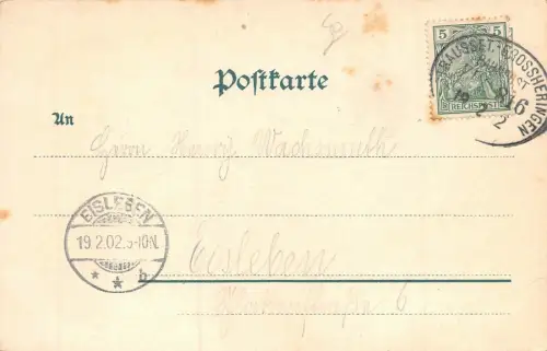 Eckartsberga Ansicht Total Postkarte AK 1902