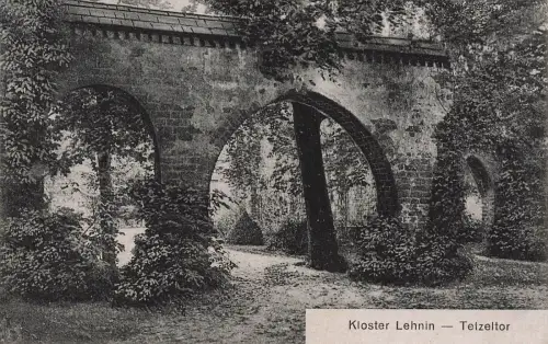 Tetzeltor in Kloster Lehnin Brandenburg Postkarte AK