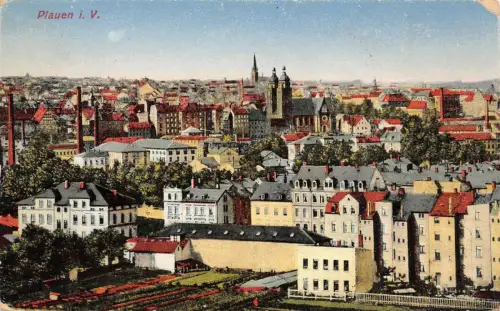 Plauen i. V. Ansicht Postkarte