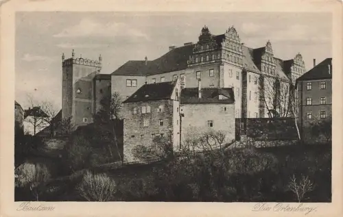 Die Ortenburg in Bautzen Sachsen Postkarte AK 1945