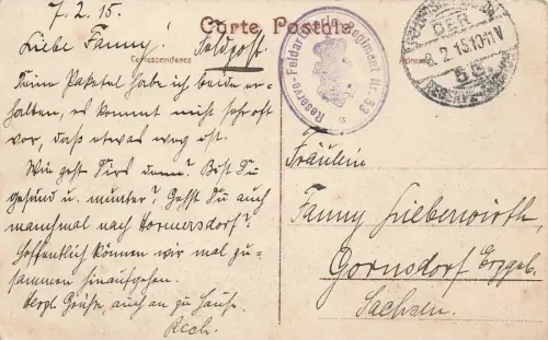 Statiestraat Straßenansicht Moorslede Belgien Postkarte AK 1915