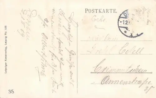 Dessau Rathaus Kutsche Postkarte