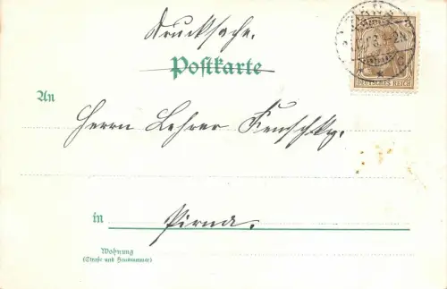 AK Behüt Dich Gott Reiter Pirna Postkarte 1904
