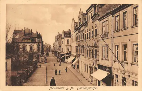 Meuselwitz S. - A. Bahnhofstrasse AK 1912