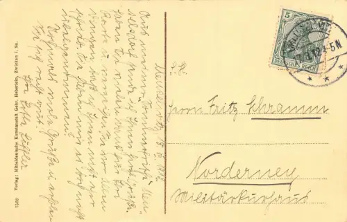 Meuselwitz S. - A. Bahnhofstrasse AK 1912