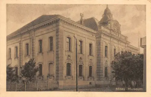 Museum in Mitau Jelgava Lettland Postkarte AK