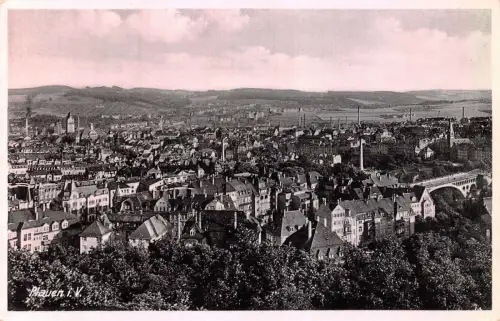 Plauen i.V. Ansicht Feldpostkarte 1940