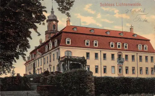 Schloss Lichtenwalde Sachsen Postkarte AK 1908