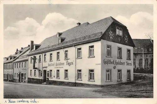 Hotel Goldner Stern Sayda/Erzgb. Bes. Max Gröschel AK 1942