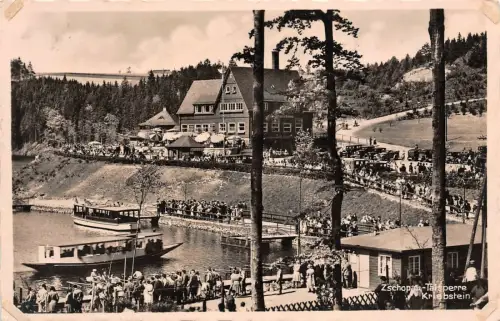 Zschopau-Talsperre Kriebstein Postkarte AK