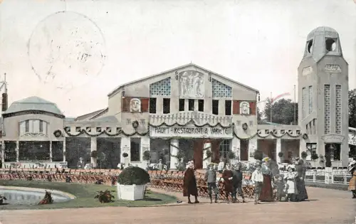 Hauptrestaurant und Varieté in Zwickau Sachsen Postkarte AK 1906