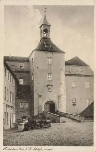 Schloss von Innen in Finsterwalde Niederlausitz Brandenburg Postkarte AK