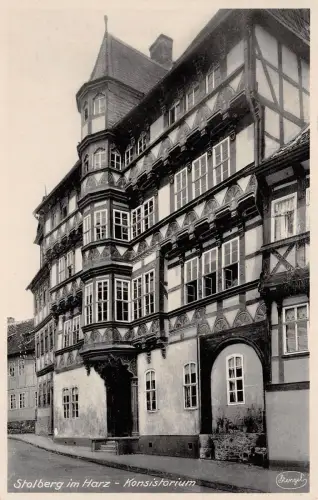 Stolberg im Harz Konsistorium Postkarte AK