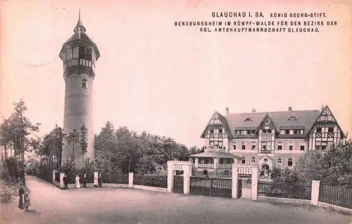 Glauchau i. Sa. König Georg-Stift Genesungsheim im Rümpf-Walde AK 1911