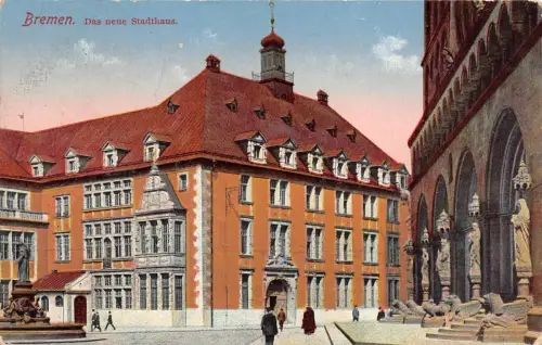 Bremen Das neue Stadthaus Feldpostkarte 1916