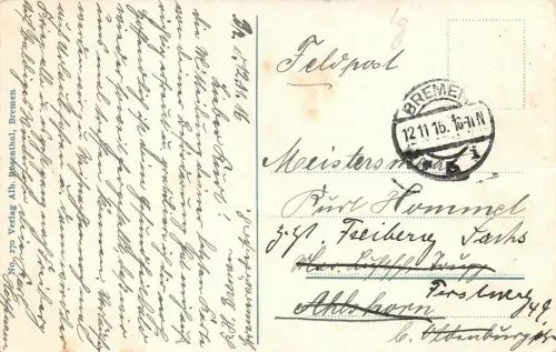 Bremen Das neue Stadthaus Feldpostkarte 1916