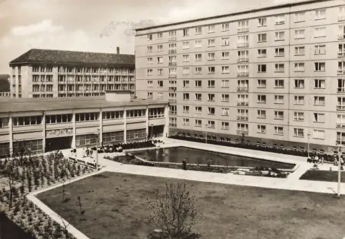 Wohngelände an der Straße der Nationen Karl-Marx-Stadt Sachsen Postkarte AK 1966