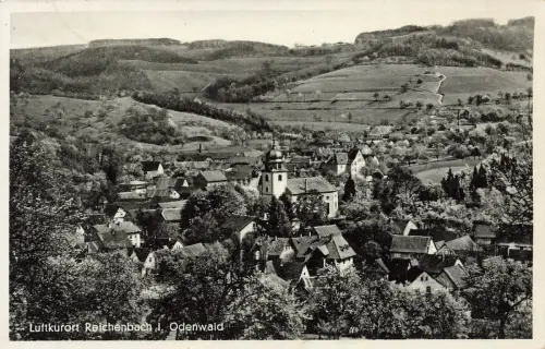 Luftkurort Reichenbach im Odenwald Hessen Postkarte AK 1933