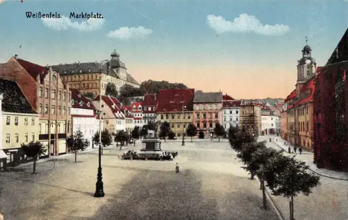 Weißenfels Marktplatz Postkarte