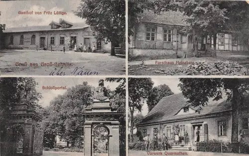 AK Groß-Behnitz Brandenburg Gasthof Lüttge Forsthaus Vorwerk 1924