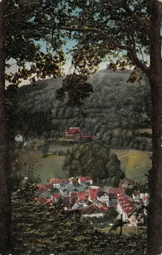 Ruhla Breitenberghütte Hotel z. Landgrafen Postkarte AK