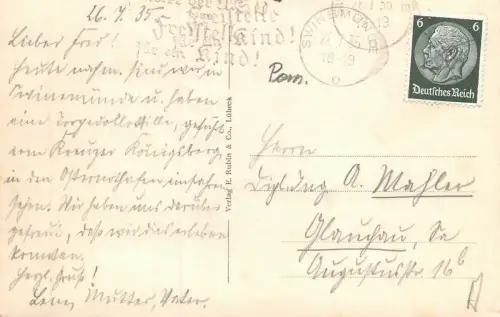 Ostseebad Swinemünde Partie an der Mole AK 1935