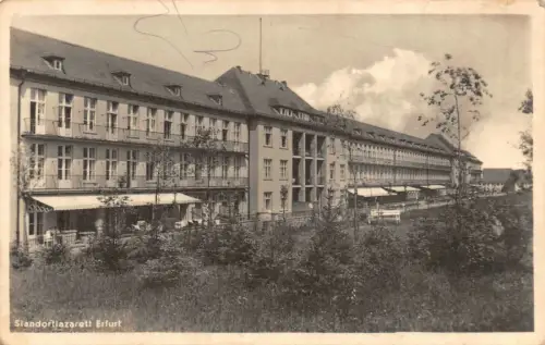 Standortlazarett Erfurt Postkarte AK