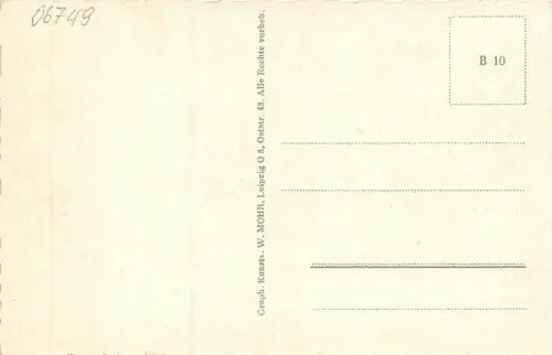 Bitterfeld Steingarten Postkarte AK