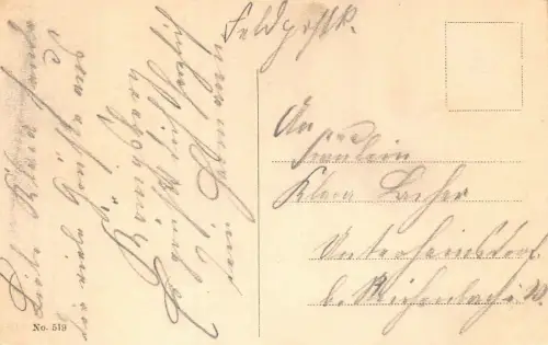 Königsberg i. Pr. Hafenpartie Dampfer Feldpostkarte AK