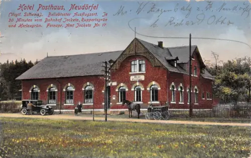 Hotel Posthaus Neudörfel (Vogtl. Schweiz) Postkarte AK 1928