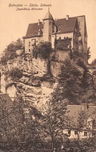 Jugendburg Hohnstein Sächsische Schweiz Sachsen AK 1928