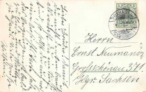 Potsdam Schloss Sanssouci mit Denkmal Friedrich d. Gr. Postkarte AK 1910