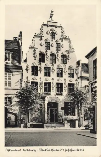 AK Kolberg Merkurhaus Pommern ungelaufen Postkarte