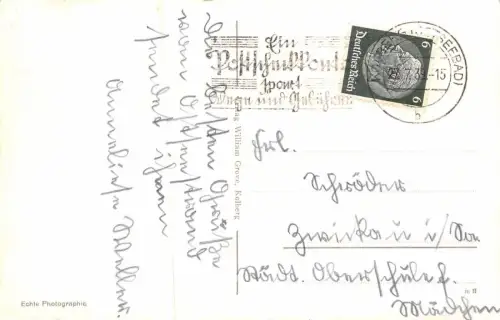 Ostseebad Kolberg Lotsenhaus und Hafenausfahrt Postkarte AK 1939
