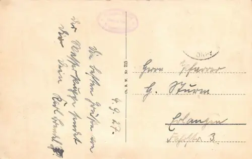 Rhön Wasserkuppe (950 m) Motorlose Flugzeuge Starbereit Postkarte AK