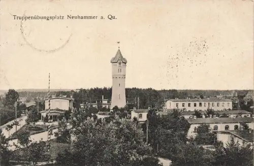 Ansicht Truppenübungsplatz Neuhammer am Queis Schlesien Postkarte AK 1928