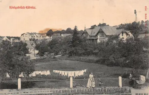 Königsbrück-Käbnitz Ansicht Postkarte AK