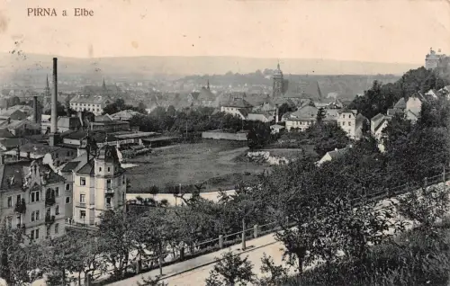 Pirna a. Elbe Ansicht Postkarte AK