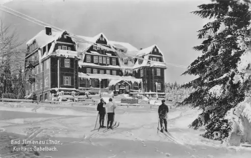 Bad Ilmenau i. Thür. Kurhaus Gabelbach AK 1926
