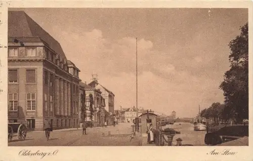 Ansicht Am Stau in Oldenburg Oldb Niedersachsen Postkarte AK 1926
