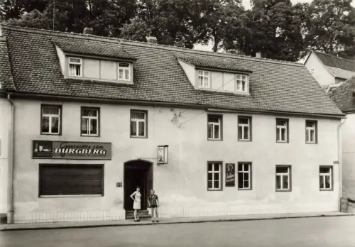 AK Rastenberg Gaststätte zum Burgberg Thüringen ungelaufen