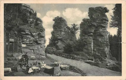 Greifensteine der Stadt Ehrenfriedersdorf Greifensteinberghaus Postkarte AK 1929