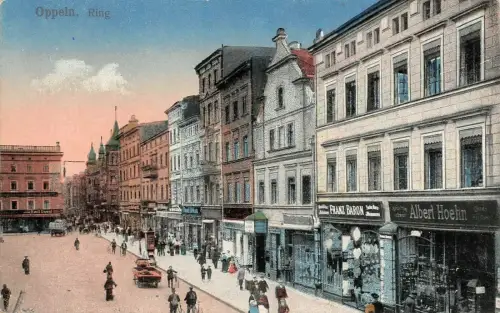 Ring in Oppeln Schlesien Postkarte AK 1917