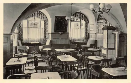 Konditorei und Café Lehmann in Bautzen Sachsen Postkarte AK