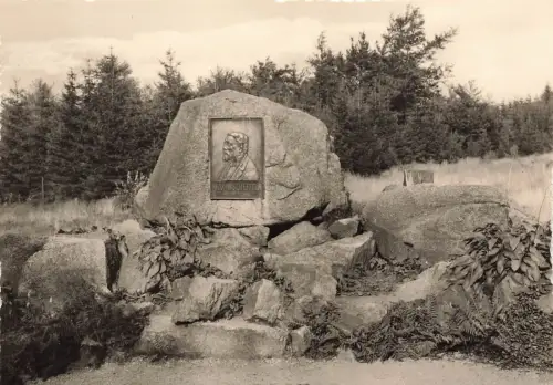 AK Bad Liebenstein Scheffel Gedenkstein an der Waldschänke Thüringen ungelaufen